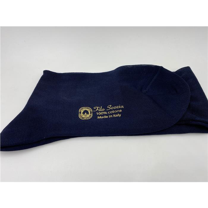 CALZA UOMO LUNGO CHIFFON BLU 10.1/2-11